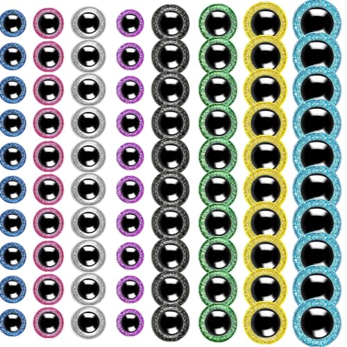 Security Eyes, 80pcs 10-30mm Crocheting Security Eyes, 18.6x10.5x4.7 inches Adorable Large Craft Crochet, Glitter Dolls with Washers, Cute Clear Button Doll Eye for Plush Animals Security Eyes, 80pcs 10-30mm Crocheting Security Eyes, 18.6x10.5x4.7 inches Adorable Large Craft Crochet, Glitter Dolls with Washers, Cute Clear Button Doll Eye for Plush Animals von Generisch