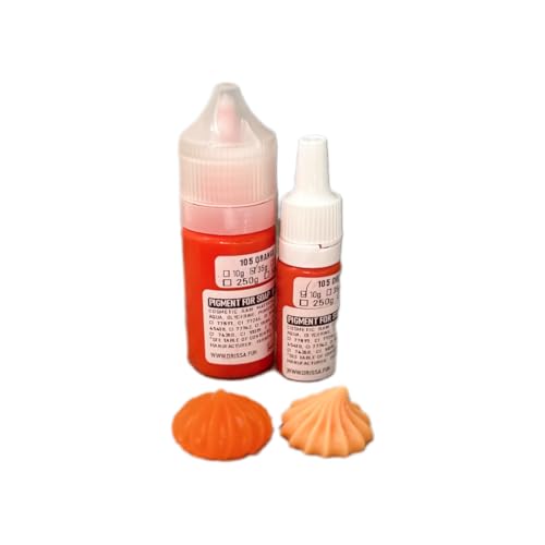 Seifenfarbe für DIY Proekte | Flüssig | Hohe Qualität | Dekorative Anwendungen | Hohe Farbintensität | große Auswahl (105 Orange, 35 ml) von Generisch