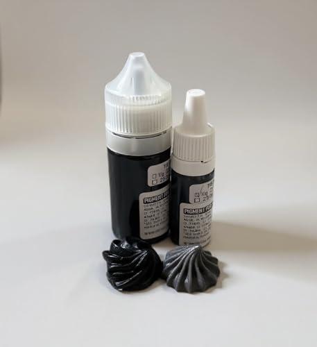 Seifenfarbe für DIY Proekte | Flüssig | Hohe Qualität | Dekorative Anwendungen | Hohe Farbintensität | große Auswahl (115 Black, 10 ml) von Generisch