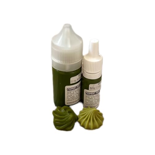 Seifenfarbe für DIY Proekte | Flüssig | Hohe Qualität | Dekorative Anwendungen | Hohe Farbintensität | große Auswahl (131 Olive, 10 ml) von Generisch