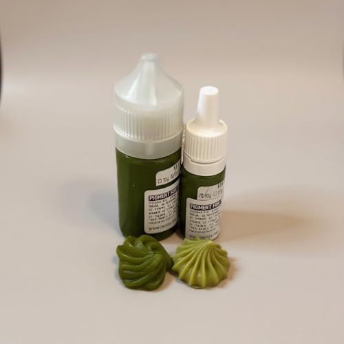 Seifenfarbe für DIY Proekte | Flüssig | Hohe Qualität | Dekorative Anwendungen | Hohe Farbintensität | große Auswahl (131 Olive, 35 ml) von Generisch