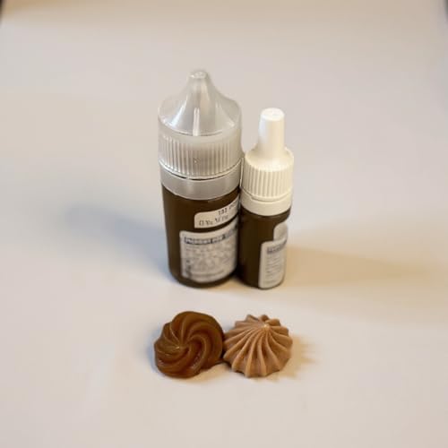 Seifenfarbe für DIY Proekte | Flüssig | Hohe Qualität | Dekorative Anwendungen | Hohe Farbintensität | große Auswahl (132 Ocher, 35 ml) von Generisch