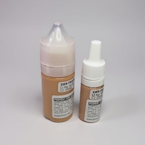 Seifenfarbe für DIY Proekte | Flüssig | Hohe Qualität | Dekorative Anwendungen | Hohe Farbintensität | große Auswahl (205 Peach Silk, 35 ml) von Generisch