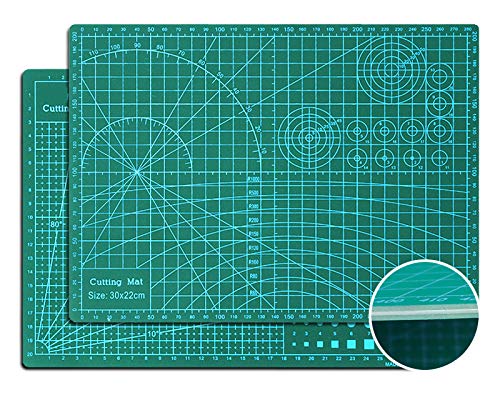 Selbstheilende Schneidematte zum Nähen, doppelseitig, zum Schneidern, faltbar, Grün, 60 x 120 cm, 3 mm Dicke Selbstheilende Schneidematte zum Nähen, doppelseitig, zum Schneidern, faltbar, Grün, 60 x 120 cm, 3 mm Dicke von Generisch