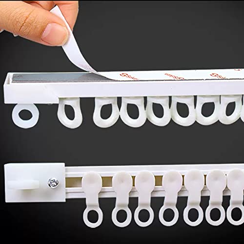 Selbstklebende Gardinenstangenhalterungen – Decken-Wand-Stützsystem für Raumteiler/Schrankschienensystem – Barras de Cortina de Techo Easy Glide Installation Selbstklebende Gardinenstangenhalterungen – Decken-Wand-Stützsystem für Raumteiler/Schrankschienensystem – Barras de Cortina de Techo Easy Glide Installation von Generisch