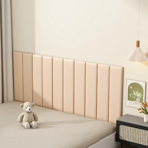 Selbstklebende Kinder-Kopfteil-Wandpaneele, 6 Stück, Antikollisions-Polsterung, 70 x 23 cm, Kissen zum Abziehen und Aufkleben für sicheren Wandschutz Selbstklebende Kinder-Kopfteil-Wandpaneele, 6 Stück, Antikollisions-Polsterung, 70 x 23 cm, Kissen zum Abziehen und Aufkleben für sicheren Wandschutz von Generisch