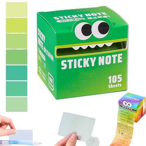 Selbstklebende Notizzettel im süßen Design, Bunte Pastell Haftnotizen in praktischer Spenderbox, Leicht abziehbar und vielseitig einsetzbar, Für Schule Büro Alltag und Planung (G) von Generisch