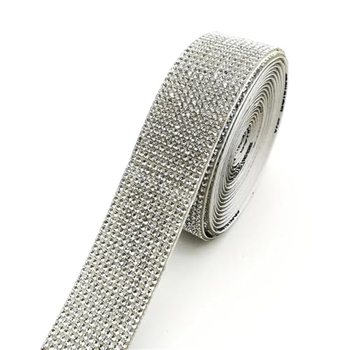 Selbstklebendes Glasband mit Strasssteinen, Glitzerband, Kristallband für Bastelarbeiten, Verzierungen und Handy-Aufkleber-Dekorationen, 91 cm Selbstklebendes Glasband mit Strasssteinen, Glitzerband, Kristallband für Bastelarbeiten, Verzierungen und Handy-Aufkleber-Dekorationen, 91 cm von Generisch