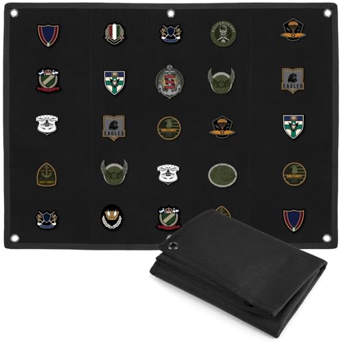 Selbstklebendes Patch-Display-Panel, 109 x 69 cm, wasserdichtes Oxford-Tuch, Schlaufe für Kampf-Patches und Embleme Selbstklebendes Patch-Display-Panel, 109 x 69 cm, wasserdichtes Oxford-Tuch, Schlaufe für Kampf-Patches und Embleme von Generisch