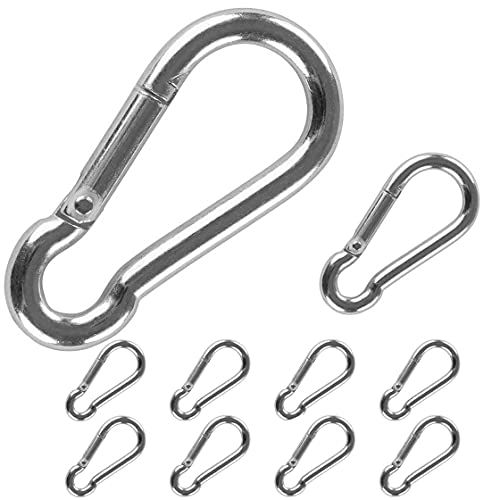 Set 10x Feuerwehr Karabiner | Ø 9 mm | 90 mm Länge | Karabinerhaken | Sicherung | Feuerwehrkarabiner | Feuerwehr-Karabiner | Haken | Karabiner | verzinkt | Klemme Set 10x Feuerwehr Karabiner | Ø 9 mm | 90 mm Länge | Karabinerhaken | Sicherung | Feuerwehrkarabiner | Feuerwehr-Karabiner | Haken | Karabiner | verzinkt | Klemme von Generisch