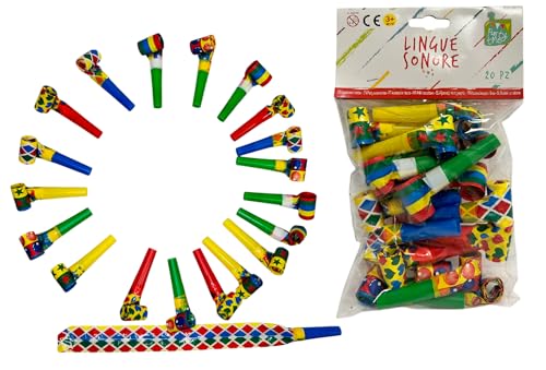 Set 20 Trompeten Pfeife Luxus Party Pfeife Kunststoff für Kinder Jungen Erwachsene Party Karneval Geschenke Trompeten Geburtstag Klangsprachen Schwiegermutter Noise Makers Set 20 Trompeten Pfeife Luxus Party Pfeife Kunststoff für Kinder Jungen Erwachsene Party Karneval Geschenke Trompeten Geburtstag Klangsprachen Schwiegermutter Noise Makers von Generisch