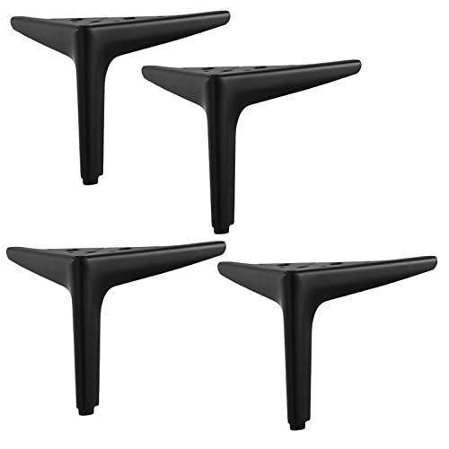 Set mit 4 modernen, dreieckigen Metall-Möbelbeinen, DIY-Ersatzfüße für Sofa, Couch, Schrank und Tisch, 18 cm, stilvolles schwarzes Möbelzubehör Set mit 4 modernen, dreieckigen Metall-Möbelbeinen, DIY-Ersatzfüße für Sofa, Couch, Schrank und Tisch, 18 cm, stilvolles schwarzes Möbelzubehör von Generisch
