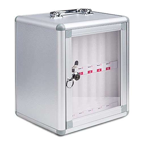Sicherer mobiler Geräteschrank – 60 Positionen mit 12 Fächern und Möbelschlössern – perfekt für Büro und Arbeitsplatz von Generisch