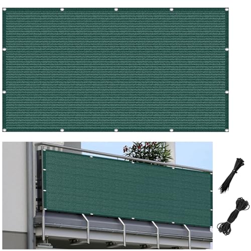 Sichtschutz Outdoor 60x600 cm, UV-beständiges Windschutznetz für Balkon, Grünes Maschenschutz, mit Seil für mehr Privatsphäre und Wetterabschirmung Sichtschutz Outdoor 60x600 cm, UV-beständiges Windschutznetz für Balkon, Grünes Maschenschutz, mit Seil für mehr Privatsphäre und Wetterabschirmung von Generisch