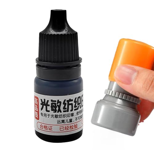 Siebdruckfarbe, 5 ml, Bastelbedarf, wasserfeste, lichtempfindliche Siebdruckfarbe für Siebdruck und T-Shirt-Herstellung Siebdruckfarbe, 5 ml, Bastelbedarf, wasserfeste, lichtempfindliche Siebdruckfarbe für Siebdruck und T-Shirt-Herstellung von Generisch