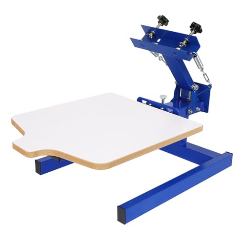 Siebdruckmaschine – 1 Farbe 1 Station Tischpresse Kit mit einstellbarer Spannung, doppellagige Positionierpalette für DIY-T-Shirt-Druck Siebdruckmaschine – 1 Farbe 1 Station Tischpresse Kit mit einstellbarer Spannung, doppellagige Positionierpalette für DIY-T-Shirt-Druck von Generisch
