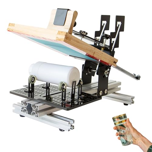 Siebdruckstation, verstellbarer zylindrischer Drucker für Φ1,3–27 cm Flaschen, robuste manuelle Maschine für 250 mm hohe Zylinder Siebdruckstation, verstellbarer zylindrischer Drucker für Φ1,3–27 cm Flaschen, robuste manuelle Maschine für 250 mm hohe Zylinder von Generisch