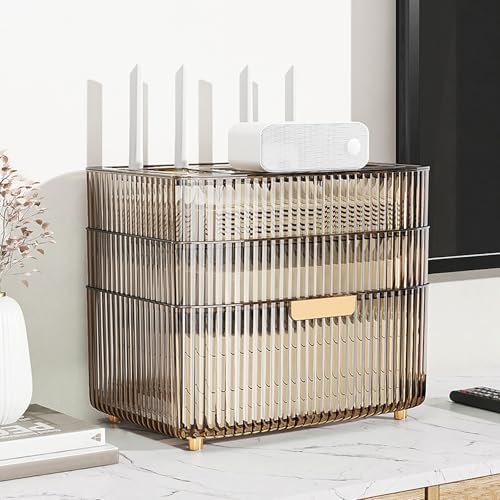 SignalFriendlyHider Aufbewahrungsschrank für Router, mehrschichtig, stilvolle Dekoration für Zuhause, Büro, 26 cm, Braun SignalFriendlyHider Aufbewahrungsschrank für Router, mehrschichtig, stilvolle Dekoration für Zuhause, Büro, 26 cm, Braun von Generisch