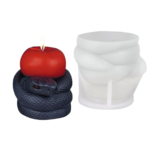 Silicone Kerzenform | Schlange 3D Kerzenherstellung Form,Einfache Entnahme Nicht Haftend Werkzeug Seifenherstellung Zubehör Für Kreativprojekte Und Modelliermasse Silicone Kerzenform | Schlange 3D Kerzenherstellung Form,Einfache Entnahme Nicht Haftend Werkzeug Seifenherstellung Zubehör Für Kreativprojekte Und Modelliermasse von Generisch