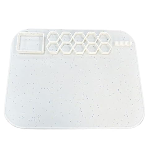 Silicone Painting Mat - Non-Slip Pad for Color Drawing, Nonstick Artist Mat Station with Cup, Resin Jewelry Casting for Creative Art Projects, Desk Protection, 15.75x19.69 Inches von Generisch