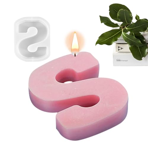 Silikon-Alphabet-Form | Silikon-Alphabet-Harz-Form – wiederverwendbare Buchstaben, Epoxidharz-Form für Harz-Schlüsselanhänger, Schlüsselanhänger, Buntstifte, Schokolade von Generisch