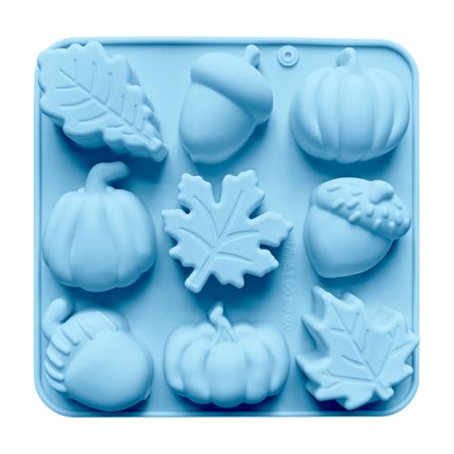 Silikon Backformen,Kürbis Ahornblatt Silikon Lebensmittelformen - Herbst Dekoformer Bastelbedarf Thanksgiving Halloween Feiertage Kuchen Schokolade Seife Kerze Die Dessertform Mit Herbstmot Silikon Backformen,Kürbis Ahornblatt Silikon Lebensmittelformen - Herbst Dekoformer Bastelbedarf Thanksgiving Halloween Feiertage Kuchen Schokolade Seife Kerze Die Dessertform Mit Herbstmot von Generisch