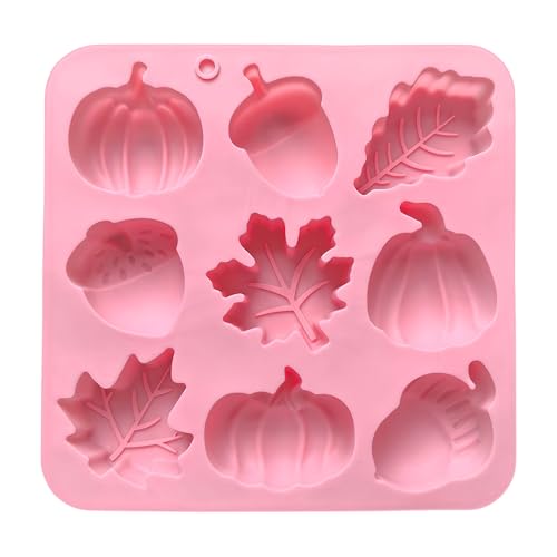 Silikon Backformen,Kürbis Ahornblatt Silikon Lebensmittelformen - Herbst Dekoformer Bastelbedarf Thanksgiving Halloween Feiertage Kuchen Schokolade Seife Kerze Die Dessertform Mit Herbstmot Silikon Backformen,Kürbis Ahornblatt Silikon Lebensmittelformen - Herbst Dekoformer Bastelbedarf Thanksgiving Halloween Feiertage Kuchen Schokolade Seife Kerze Die Dessertform Mit Herbstmot von Generisch