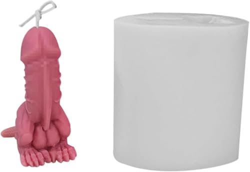 Silikon Formen，Silikonform，Gießform，Penisform，Handgemachte Aroma Kerzenform, Kerze Form Für Kerzen MachenSilikon Seifenformen, Süße Silikonform， Lustige Seifenherstellungsbedarf von Generisch