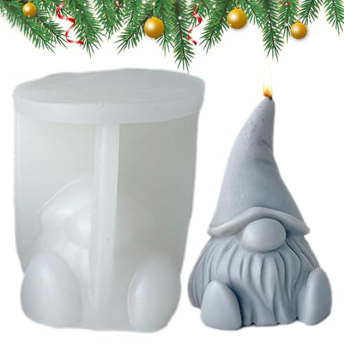 Silikon-Gießformen für Weihnachten, 3D- , Silikonform, Weihnachten, gesichtsloser , Kerze, für Kunstharz, Ornamente, Ton, Schokolade, Kuchen, Seife, Kerze Silikon-Gießformen für Weihnachten, 3D- , Silikonform, Weihnachten, gesichtsloser , Kerze, für Kunstharz, Ornamente, Ton, Schokolade, Kuchen, Seife, Kerze von Generisch