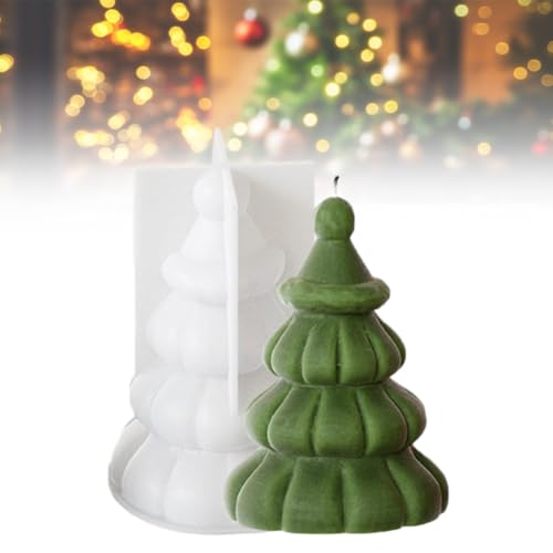Silikon Gießformen für Weihnachten, 3D Adventskalender Set mit festlichen Motiven, Silikonform für Deko-Kalenderscheibe, DIY Countdown Kalender für festliche Dekoration (#4) von Generisch