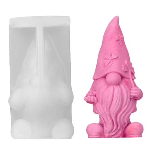 Silikon Gnom Formen, Gnom Resin Mold - Kerze Gießform Silikonharz Gießform für Weihnachtsdekoration - Gnom Skulptur Form Home Decoration, steht Silikon Gnom Formen, Gnom Resin Mold - Kerze Gießform Silikonharz Gießform für Weihnachtsdekoration - Gnom Skulptur Form Home Decoration, steht von Generisch