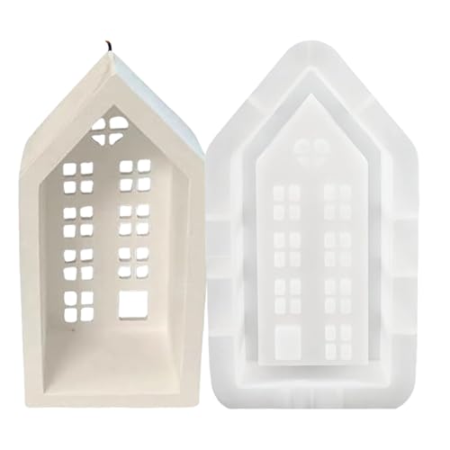 Silikon-Hausform, Hausseifenform - Haus Silikonform Antihaft |Formen zum Gießen von Epoxidharz-Gießformen, Silikon-Hauskerzenformen, wiederverwendbar für Zuhause Silikon-Hausform, Hausseifenform - Haus Silikonform Antihaft |Formen zum Gießen von Epoxidharz-Gießformen, Silikon-Hauskerzenformen, wiederverwendbar für Zuhause von Generisch