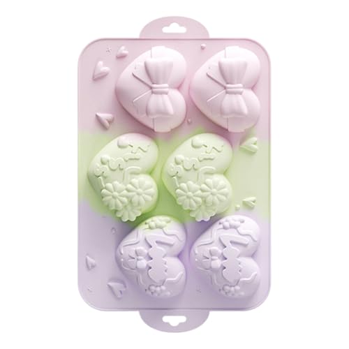 Silikon Herzform - Herzförmige Cake Pop Form | Lebensmittelechte Form Mit Reliefmuster Für Kuchen Seife Dessert Backen Mousse Brownie Käse Pudding von Generisch