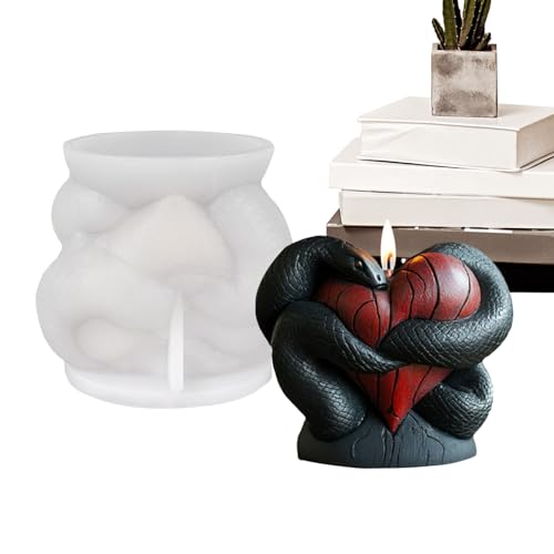 Silikon Kerzenform - 3D Schlange Windende Form Silikon Form | Einfache Entnahme Nicht Haftend Werkzeug Seifenherstellung Zubehör Für Kreativprojekte Und Modelliermasse Silikon Kerzenform - 3D Schlange Windende Form Silikon Form | Einfache Entnahme Nicht Haftend Werkzeug Seifenherstellung Zubehör Für Kreativprojekte Und Modelliermasse von Generisch