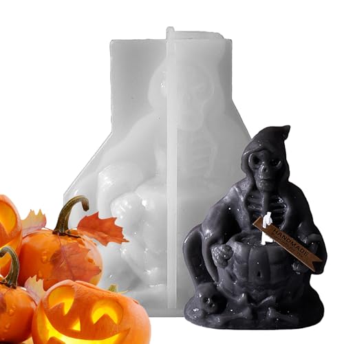 Silikon-Kerzenformen, Totenkopf-Kerzenform, Silikon-Seifenform, Gothic- -Harzformen, Halloween, handgefertigte Kerzenherstellung, Formen für Epoxidharz, Seife, Gips Silikon-Kerzenformen, Totenkopf-Kerzenform, Silikon-Seifenform, Gothic- -Harzformen, Halloween, handgefertigte Kerzenherstellung, Formen für Epoxidharz, Seife, Gips von Generisch