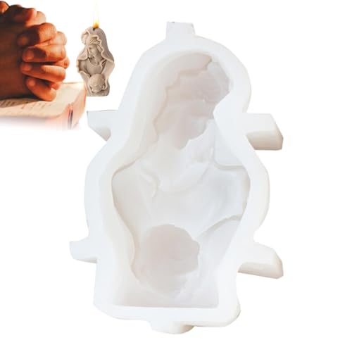Silikon-Krippenform für Epoxidharz, multifunktionale Form für Heimdekoration, Kerzenherstellung und Urlaubsbasteln, ideal für die Erstellung schöner Gips-Designs Silikon-Krippenform für Epoxidharz, multifunktionale Form für Heimdekoration, Kerzenherstellung und Urlaubsbasteln, ideal für die Erstellung schöner Gips-Designs von Generisch