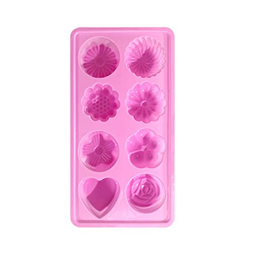 Silikon-Kuchenform zum Backen, 8 Löcher, Blume, Herzform, Silikon-Mousse-Mousse, Kuchen, aus Backform, DIY-Werkzeug Silikon-Kuchenform zum Backen, 8 Löcher, Blume, Herzform, Silikon-Mousse-Mousse, Kuchen, aus Backform, DIY-Werkzeug von Generisch