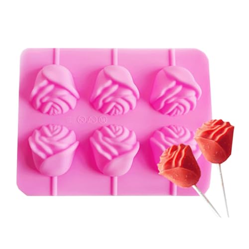 Silikon -Lutscherformen - Schokoladen -Hartform -Backwerkzeug, Blütenbonbonformen | 3D Nicht-Stick-Food-Sauger-Formen, Weihnachtsbonbonform Typische runde Rosenform für die Kuchendekoration Silikon -Lutscherformen - Schokoladen -Hartform -Backwerkzeug, Blütenbonbonformen | 3D Nicht-Stick-Food-Sauger-Formen, Weihnachtsbonbonform Typische runde Rosenform für die Kuchendekoration von Generisch