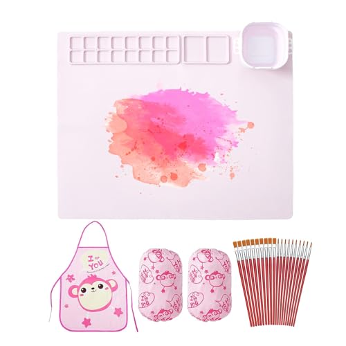 Silikon-Malmatte – Kinder-Bastelpalette, Gießformen, Silikonfolie, bezaubernde Silikon-Bastelmatte, Zeichenbrett, waschbare Silikon-Künstlermatte zum Papierschneiden, Basteln, Kunstmalerei Silikon-Malmatte – Kinder-Bastelpalette, Gießformen, Silikonfolie, bezaubernde Silikon-Bastelmatte, Zeichenbrett, waschbare Silikon-Künstlermatte zum Papierschneiden, Basteln, Kunstmalerei von Generisch