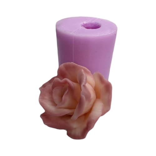 Silikonform 3D Blume Mold Gießform Seifenherstellung Kerzenherstellung Rose 22 von Generisch