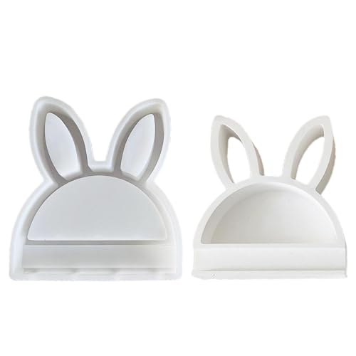 -Silikonform - Flexibler, tierischer Form | Einfache Veröffentlichung für Harzkunst | Bunny Candle Seifenform für Handwerk, Zementguss, Wohnkultur und von Generisch