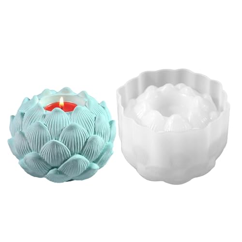 Silikonform Kerzenständer, Kerzenhalterform | Elegante Teelicht-Kerzenhalter-Silikonform,Tischdekoration, Kerzenhalter, Epoxidharz-Gussform für Schlafzimmer, Esszimmer von Generisch