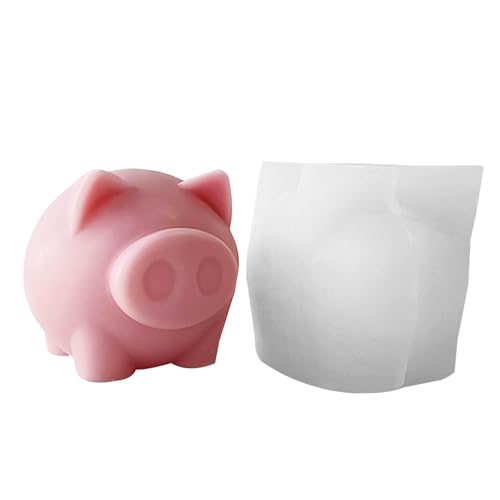 Silikonform Schwein Kerzenform 3D Schweinchen Gießform Schwein Harzformen Epoxidform Gussformen zum Dekorieren von Kuchen, Fondant, Schokoladen-Backform Silikonform Schwein Kerzenform 3D Schweinchen Gießform Schwein Harzformen Epoxidform Gussformen zum Dekorieren von Kuchen, Fondant, Schokoladen-Backform von Generisch