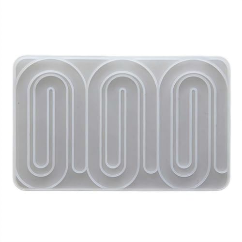Silikonform für Büroklammern, hochwertiges Kunstharz, für selbstgemachten Schmuck und Handwerk, 10,5 x 17 cm, für Ohrringe, Clips und individuelle Kreationen von Generisch