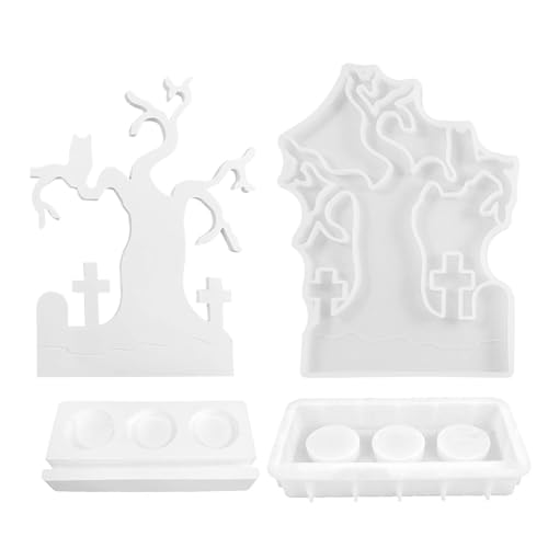 Silikonform für Kerzenleuchter, Halloween-Kerzenständer, Epoxidharz-Formen, Silikongussform für Zuhause, Tischdekoration Silikonform für Kerzenleuchter, Halloween-Kerzenständer, Epoxidharz-Formen, Silikongussform für Zuhause, Tischdekoration von Generisch