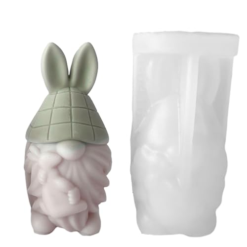Silikonform für Ostern, Kerzenformen für Zwergaromatherapie, Formen für Ostern, Gnome, Bastelformen aus Epoxidharz für Schokolade, Pudding, Kekse von Generisch