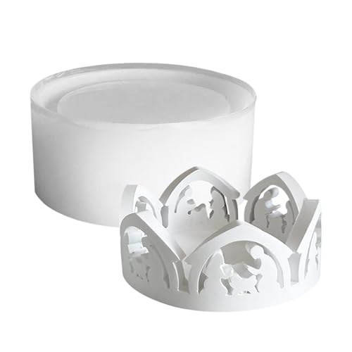 Silikonform für Teelichthalter, Epoxidharzform für Heimdekoration, hohle Jesus-Kerzenhalter-Form, Gips-Zement-Gießformen, Aromatherapie-Teelichtform, Heimdekoration, Basteln, Ornamente von Generisch