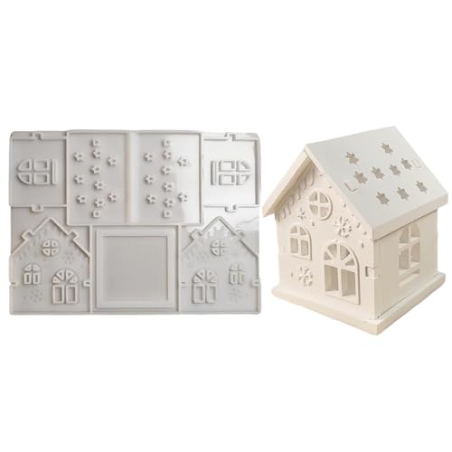 Silikonform für Zuhause – Silikon-Gießform, Hausform, Miniatur-Hausform zum Gießen von Gips, Kerzenhalter-Form für Weihnachten, ideal für Kerzenherstellungsprojekte Silikonform für Zuhause – Silikon-Gießform, Hausform, Miniatur-Hausform zum Gießen von Gips, Kerzenhalter-Form für Weihnachten, ideal für Kerzenherstellungsprojekte von Generisch