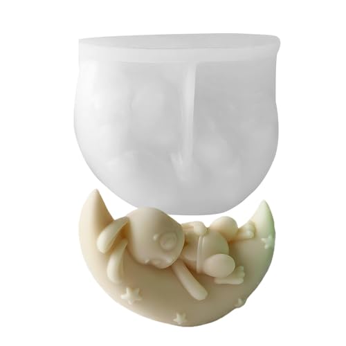Silikonform mit Hasenmotiv, Mondkaninchen, Seifenformen – Kerzenherstellung, Bastelwerkzeuge, Epoxidharz-Zubehör für Gips, Ornamente, Ton, Handwerk, Aromatherapie, Gips Silikonform mit Hasenmotiv, Mondkaninchen, Seifenformen – Kerzenherstellung, Bastelwerkzeuge, Epoxidharz-Zubehör für Gips, Ornamente, Ton, Handwerk, Aromatherapie, Gips von Generisch