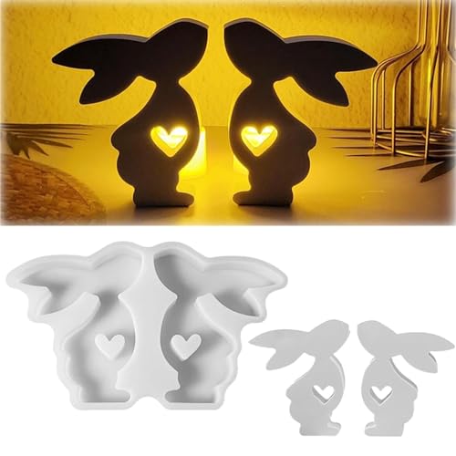 Silikonformen Gießformen Ostern, Silikonform Ostern Hase Ostereier Gießformen Silikon Gießform Ostern Giessformen Silikon Gießform Hase Silikonform Osterhase Eier für Osterdeko (I) von Generisch